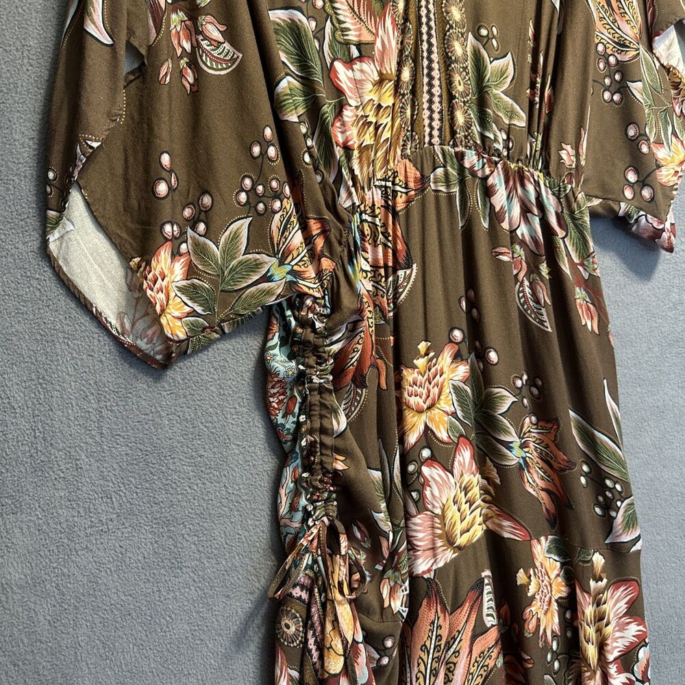 FARM Rio Brown Floral Maxi Dress - Picture 10 of 14